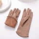 thumbnail image 4 of Guantes gruesos y cálidos de invierno para mujer, guantes abiertos para montar al aire libre, guantes de gamuza con forro polar a la moda, 4 of 6