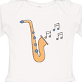thumbnail image 4 of Inktastic Saxophone Player Music Girls Long Sleeve Baby Bodysuit, 4 of 5