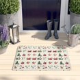 thumbnail image 2 of Beige Christmas Santa and Train Pattern Flannel Non Slip Door Rugs,Washable Door Mats Indoor,Decorative Door Mats,Dirt-Resistant and Absorbent Doormat for Entrance,Bedroom,Kitchen,Bathroom,23.5"x16", 2 of 5