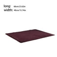 thumbnail image 7 of 2Pcs Bedroom Carpet Solid Color Living Room Sofa Rectangle Area Rug Decorative Pad Washable Floor Mat for Hotel 40x60cm Rose Red, 7 of 7