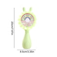 thumbnail image 3 of SSZMDLB Rabbit Shaped Handheld Fan, USB Rechargeable LED Fan with Three-Speed Adjustment, Adjustable Angle Desktop Fan for Home Office Travel, Portable Mini Cooling Fan, 3 of 6