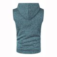 thumbnail image 6 of Raenseen Men Workout Hooded Hoodies Sleeveless Gym Workout Tank Tops with Pocket Bodybuilding Muscle Green XL, 6 of 7
