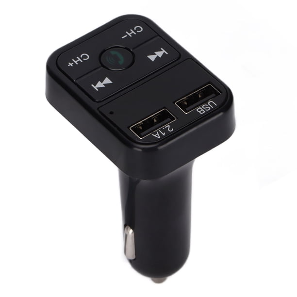 Transmisor FM Bluetooth 5.0 Bling Bling para automóvil Adaptador de radio FM inalámbrico cargador rápido USB dual para iOS