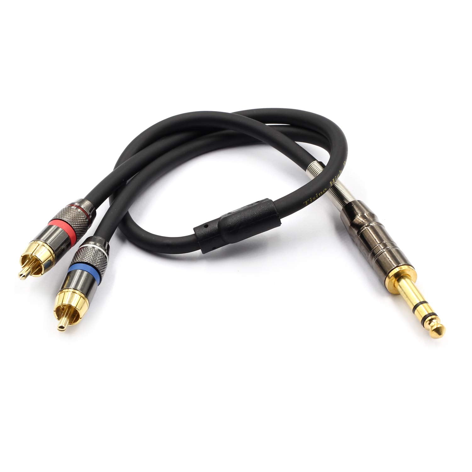 RCA Audio Cable 6.35mm Stereo Jack 