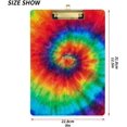 thumbnail image 3 of FMSHPON Spiral Tie Dye Clipboard Hardboard Wood Nursing Clip Board and Pull for Standard A4 Letter 13x9 inches, 3 of 8