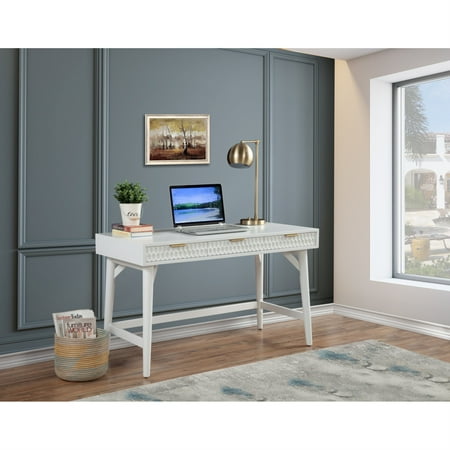 UPC: 0840108501944 | Origins by Alpine White Pearl Large Desk  White