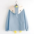 thumbnail image 5 of Tiweut Women Sweatshirt Cartoon Chick Design Cozy Lined Long Sleeve Hooded Sweatshirt Regular Blouse, 5 of 5