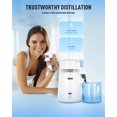 thumbnail image 3 of CO-Z 1.1 Gallon Water Distiller, 750W Countertop Home Office Countertop Distiller Water Making Machine, 4L Distilled Clean Water Maker, Distill Distilling Water Purifier Distillers, Pure Water Maker, 3 of 8