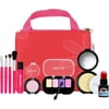 Click N' Play Pretend Play Cosmetic and Makeup Set with Pink Tote Bag