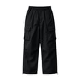 thumbnail image 3 of XIYON Girls Cargo Pants Casual Trousers for Outdoor Daily Wear Comfortable Streetwear Pants for Girls 4-5 Years, 3 of 4