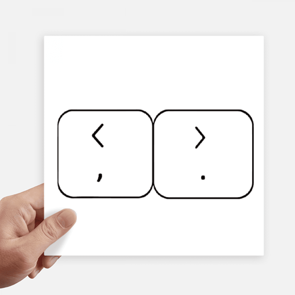 Keyboard Symbol Brackets Sticker Tags Wall Picture Laptop Decal Self adhesive