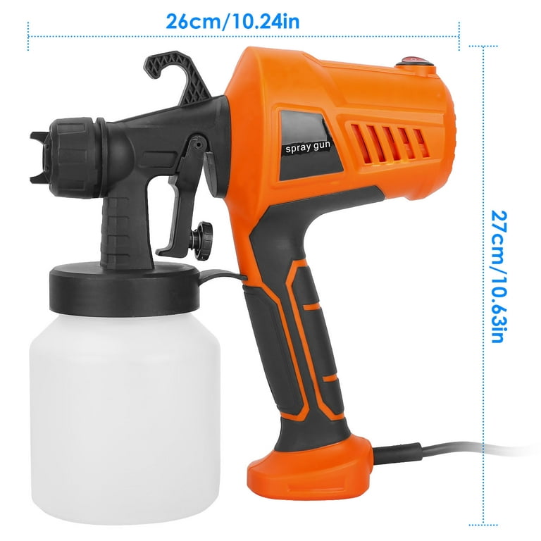 Huepar Tools Paint Sprayer, HVLP Spray Gun for Painting and Cleaning, 4  Metal Nozzles and 3 Patterns, Easy Spraying Home Interior and Exterior  Walls