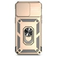 thumbnail image 5 of Allytechgroup Rotatable Ring Holder Case for iPhone 16e, Military Grade Drop Protection Slide Camera Cover  Anti-Scratch Stand Shockproof Case Support Magnetic Car Mount for Women Men, Gold, 5 of 9