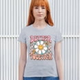 thumbnail image 4 of Better Together T-Shirt Vintage Retro Boho Style 70s Floral Vibe Hippie Peace Love Friendship Bohemian Women's Tee, 4 of 7