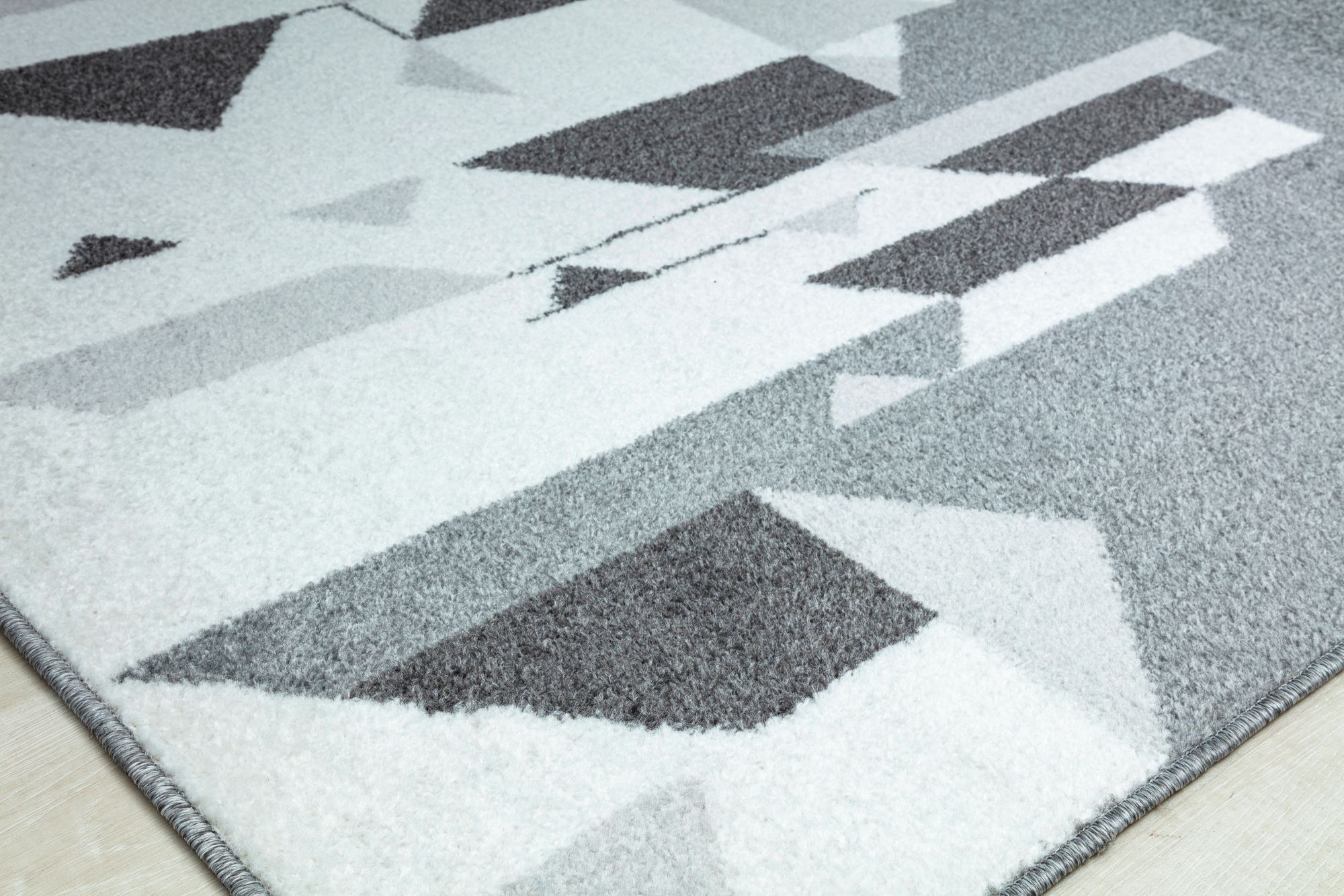 Mason Brooks Azure AZ50B Network Grey Geometric Contemporary Gray Area Rug, 8'3" X 10'0"