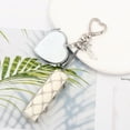 thumbnail image 3 of YANONELRY Korean Women Keychain Heart Shaped Makeup Mirror Stainless Steel Net Pocket Lipstick Lip Balm Charm Bag Pendant For Valentine's Day Women Gift, 3 of 8