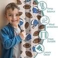thumbnail image 3 of Blackout Kids Curtains,Beige Background Football Helmets Pattern Childrens Insulated Curtains Set Of 2,Bedroom Essentials,Toddler Room Decor 52"x63", 3 of 5