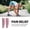 Black, variant on 2Pcs Elastic Leg Sleeves Breathable Compression Calf Guard Protector Strip for Outdoor Sports Pink
