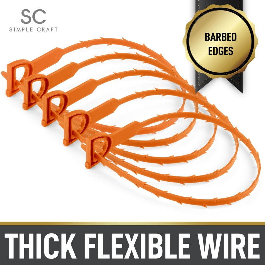 Buy Simple Craft 5 Pack 20Inch Plumbing Snake Drain Clog Remover