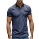 thumbnail image 1 of pstuiky camisetas de hombre, Blusa informal de cuello redondo y manga corta de color liso para hombre ropa de hombre s, 1 of 7