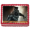 Black Panther Edible Frosting Cake Image Topper 1/4 Sheet Decoration Birthday Party