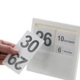 thumbnail image 4 of Uxcell Insert Perpetual Calendar, Desktop Plastic Calendar Stand Month Week Date Display for Desk Shop, White, 4 of 6