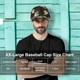 thumbnail image 3 of oversize xxl american flag trucker hat - adjustable 23"-25.5" baseball cap - 3d embossed logo mesh snapback hat, 3 of 6