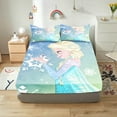 thumbnail image 1 of Frozen  Printed 2/3pcs Bedding Set Fitted Sheet 100% Polyester Anime Home Decor Suitable For Children And Adults, 1 of 6