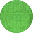 thumbnail image 1 of Ahgly Company Indoor Round Oriental Green Industrial Area Rugs, 4' Round, 1 of 4