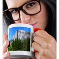 thumbnail image 2 of 3drose, Yosemite Half Dome with a Beautiful Blue Sky., 11oz Two-tone Red Mug, 2 of 6