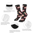 thumbnail image 3 of Uemuo Popcorn Printed Kids Boys Socks Seamless Crew Socks Crazy Funny Athletic Sport Socks for Children, 3 of 6