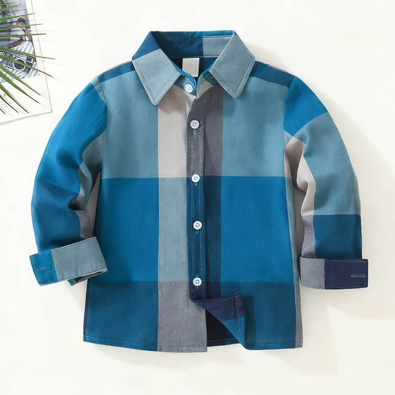 Swuxness Toddler Fall Casual Jackets Long Sleeve Print Button Closure Short Coat
