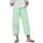 SBYOJLPB Women's Cotton Linen Summer Pants Women Casual Height Trimming and Waist Bouncing Solid Color Cotton and Linen Pants Cropped Pants Mint Green 14(XXXL)
