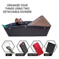 thumbnail image 4 of Car Gap Filler, 2 Pack Leather Car Seat Organizer Gap Pocket Car Seat Storage Box for Holding Phone, Sunglasses, Keys, 4 of 9