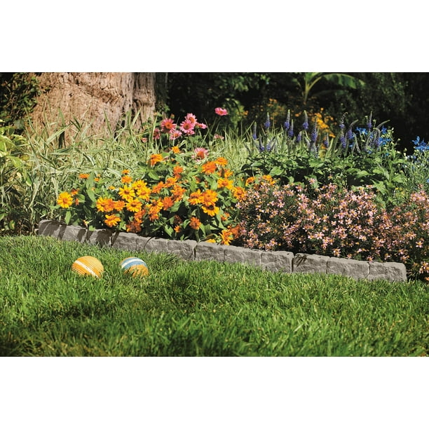 Suncast® 10' Border Stone™ Brown Landscape Edging Suncast® 10' Border Stone™ Brown Landscape Edging