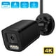 thumbnail image 1 of ANBIUX-cámara IP de 8MP para exteriores, videocámara de seguridad CCTV con detección de personas, Audio, IA, 1080P, HD, visión nocturna infrarroja a Color, 1 of 3