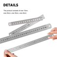 thumbnail image 3 of HLONK 4 Pcs Règles en Acier Inoxydable Échelle Double Face Outils de Mesure, 3 of 7