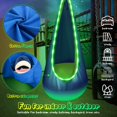 thumbnail image 5 of YUBIKWETE Light Up Kids Pod Swing Seat With LED Lights Blue Nylon Hanging Hammock Chair Indoor Outdoor, 5 of 6