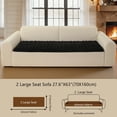 thumbnail image 2 of OHSIO Couch Cover for Pets, Non-Slip Fuzzy Sofa Slipcover, Washable Soft Sofa Protector for Couch Sofa and Sectional (Black, 27.6'' x 63''), 2 of 9