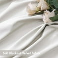 thumbnail image 3 of White Velvet Curtains Thermal Insulated Blackout Curtain Drapes for Bedroom Living Room Darkening 84 Inches Long Curtains Panels Rod Pocket Set of 2, 3 of 5