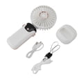 thumbnail image 2 of Portable Handheld Fan USB Rechargeable 5 Speeds Digital Display, Ajustable, Lightweight Mini Fan with Base, for Outdoor Indoor, 2 of 7