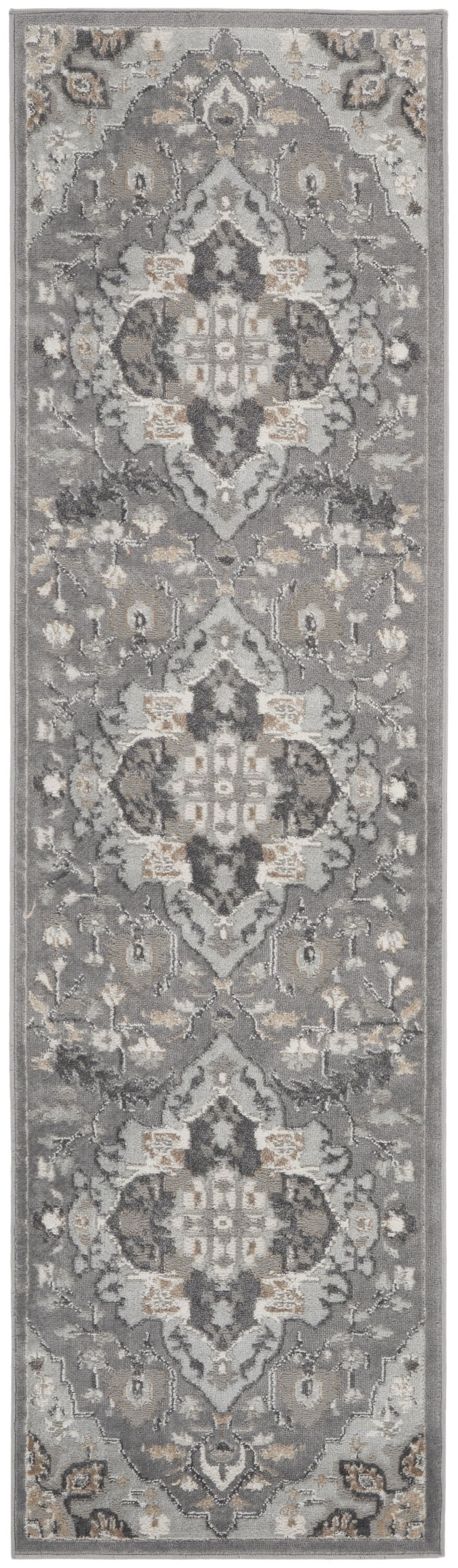 Nourison Elation Traditional Persian Grey Area Rug