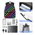 thumbnail image 4 of Balery Rainbow Hearts Mochila para Mujeres y Hombres, Mochila Ligera Casual para Viajes, Mochila Clásica Básica para la Universidad, 4 of 6