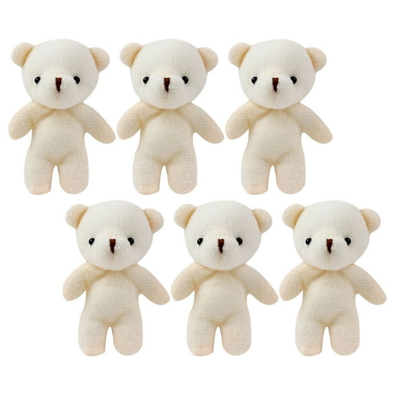 GAXIRE 6Pcs Small Bear Pendant Keychains for All Ages Everyday Use Decorative Item