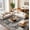 Black, variant on RUUGME Washable 2x3 Area Rugs - Large Boho Rugs for Living Room Stain Resistant Carpet Vintage Tribal Rugs for Bedroom Kitchen Bathroom with Non Slip Backing Home Decor Floor Decoration Mat 2x3 Brick