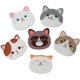 thumbnail image 1 of Juego de 6 posavasos de silicona con diseño de cara de gato para tazas, copas de vino, té, regalo, 1 of 5