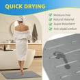 thumbnail image 5 of OTHWAY Large Stone Bath Mat, 32"x 20" Diatomaceous Earth Bath Mat for Bathroom, Quick Drying Long Bath Mat Stone Absorbing, Non-Slip Diatomite Hard Stone Shower Mat Instant Dry (Dark Grey), 5 of 9