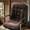 Brown, variant on 17.7"x36.6" Non-Slip Office Chair Cushion, High Back Support, Breathable Seat with Pad Secure Ties for Desk or Floor Use