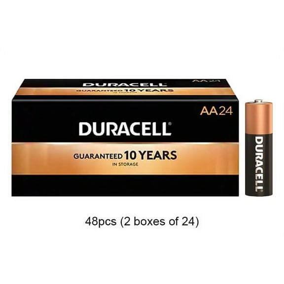 48 x AA Duracell Coppertop MN1500 Alkaline Battery (BOXED)
