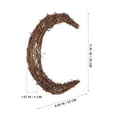 thumbnail image 2 of OUNONA Brown Rattan Wreath Frame for Rustic Floral Arrangements and Craft Projects, 2 of 8